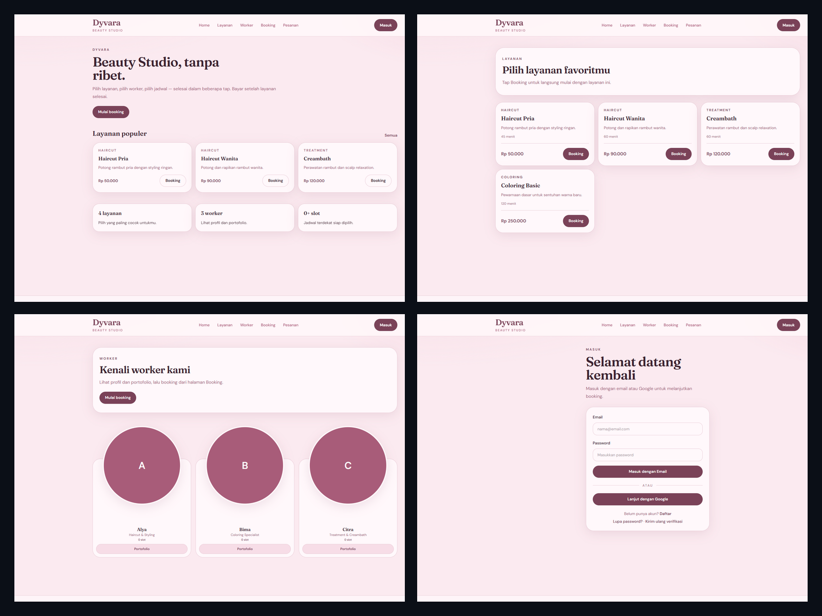 Preview of Full-Stack Booking & Payment Platform